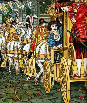 Ilustraţie cu Heinrich şi prinţul
