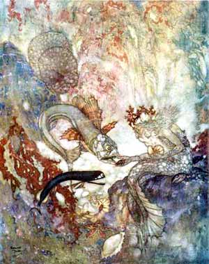 Ilustratie cu mica sirena