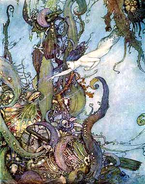 Ilustratie cu mica sirena