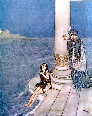 Ilustratie cu mica sirena